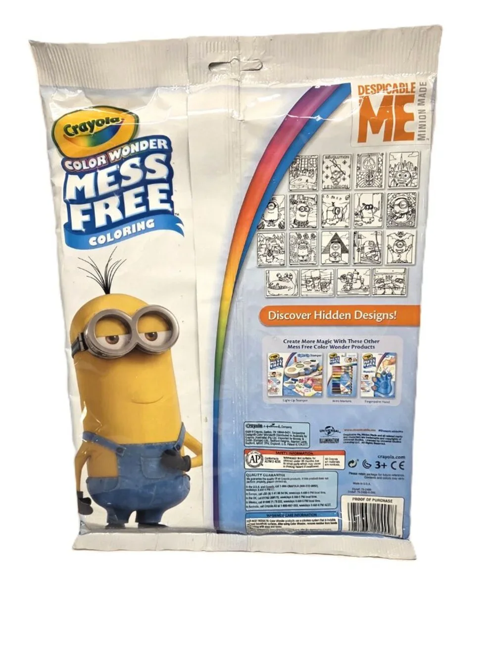 Sealed 2016 Crayola Color Wonder Despicable Me 18 Coloring Pages 5 Markers New